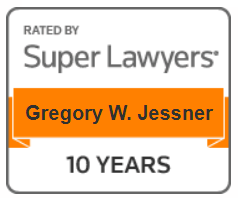 Rated By Super Lawyers | Gregory W. Jessner | 10 Years